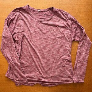 Lululemon Women’s Heathered Maroon Long Sleeve